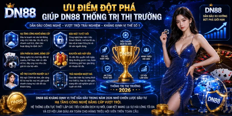 DN88 nổi bật nhờ nhiều lợi thế cạnh tranh vượt trội 